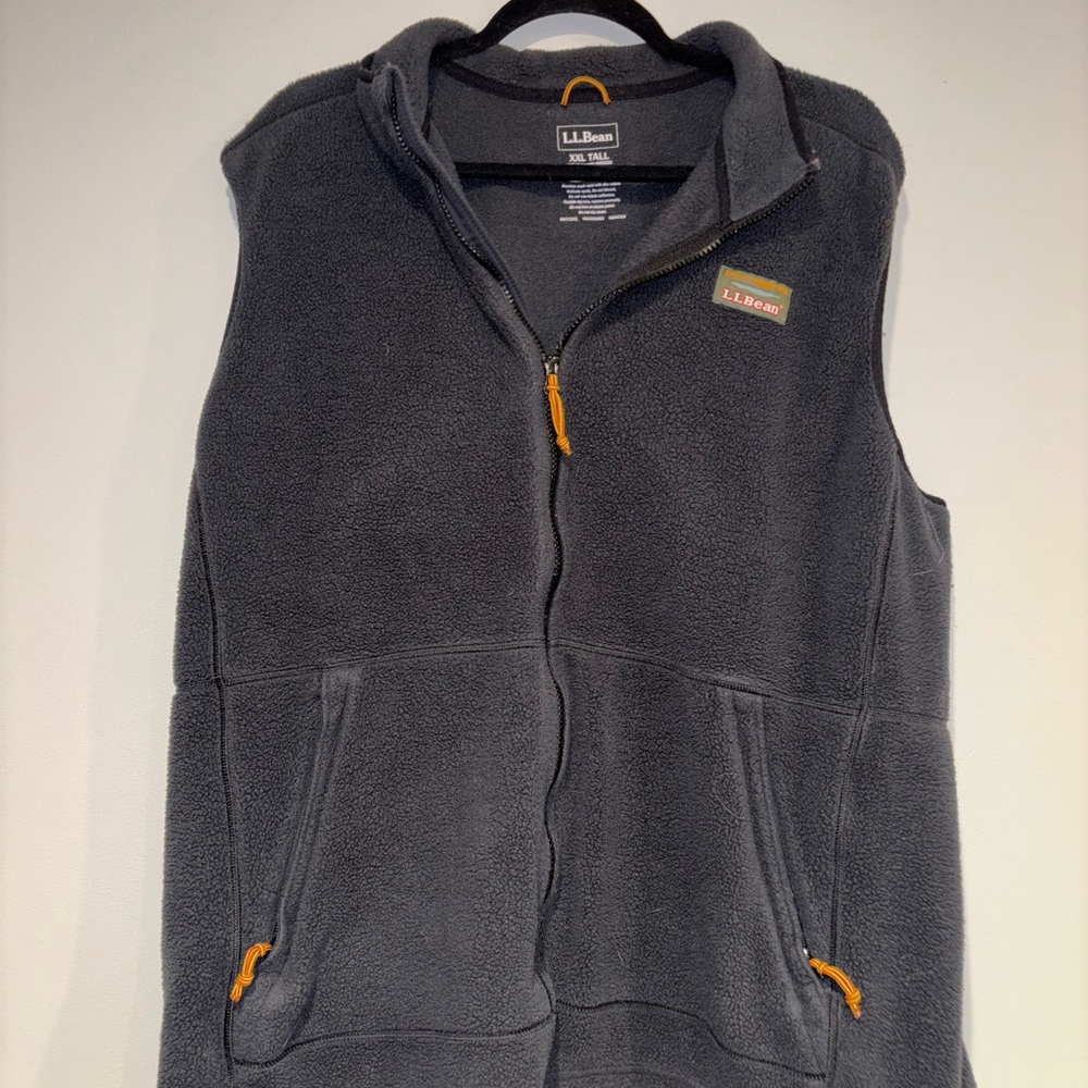 L.L.Bean Black Mountain Classic Fleece Vest XXL Tall